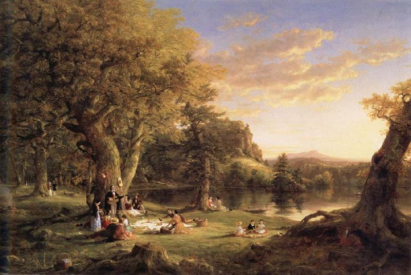 Thomas Cole A Pic-Nic Party Spain oil painting art